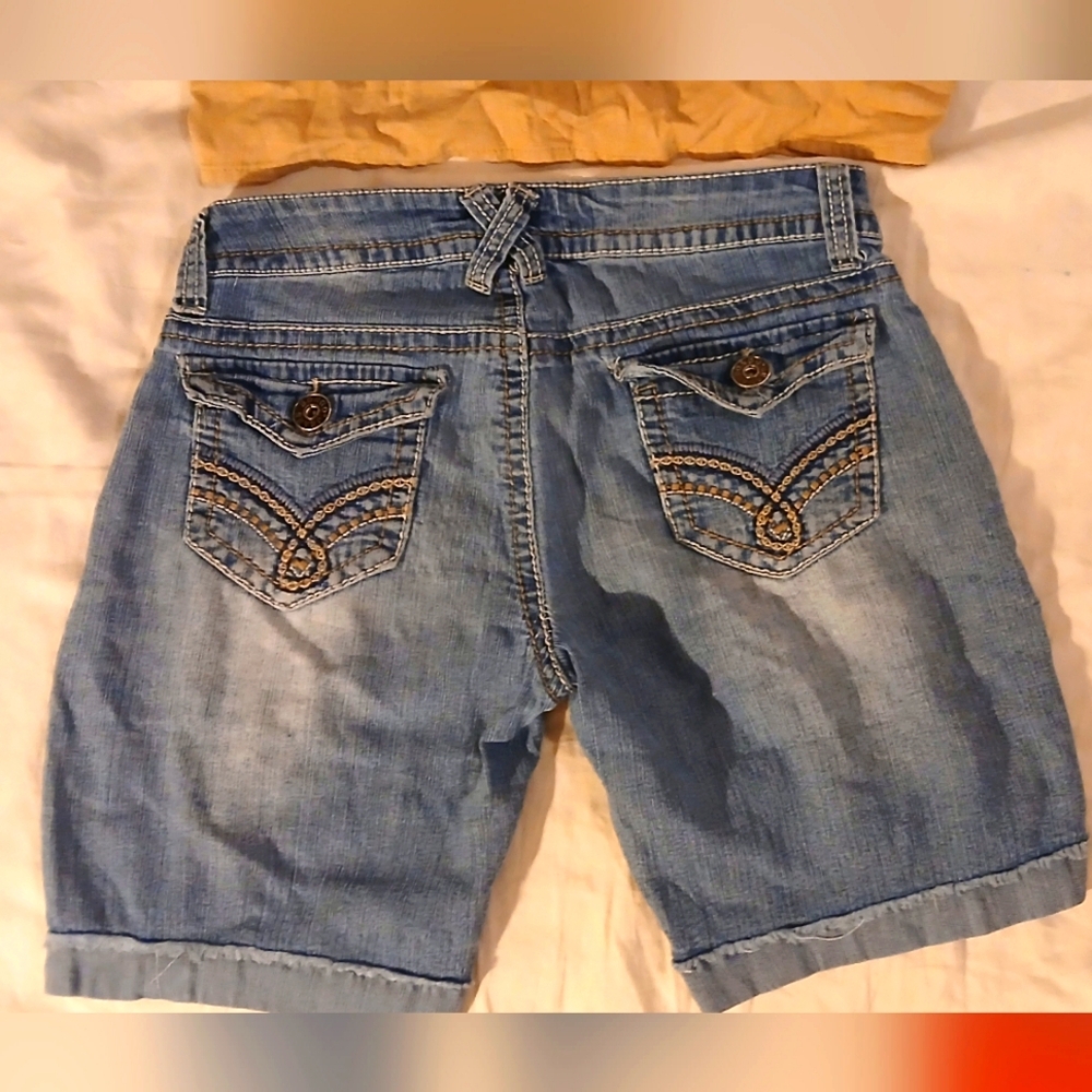 Bongo High Waist boyfriend jean shorts - 12
